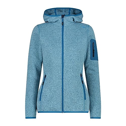 Cmp, Giacca Donna Cappuccio Fisso, Anice-Giada-B.Blue, Xxs