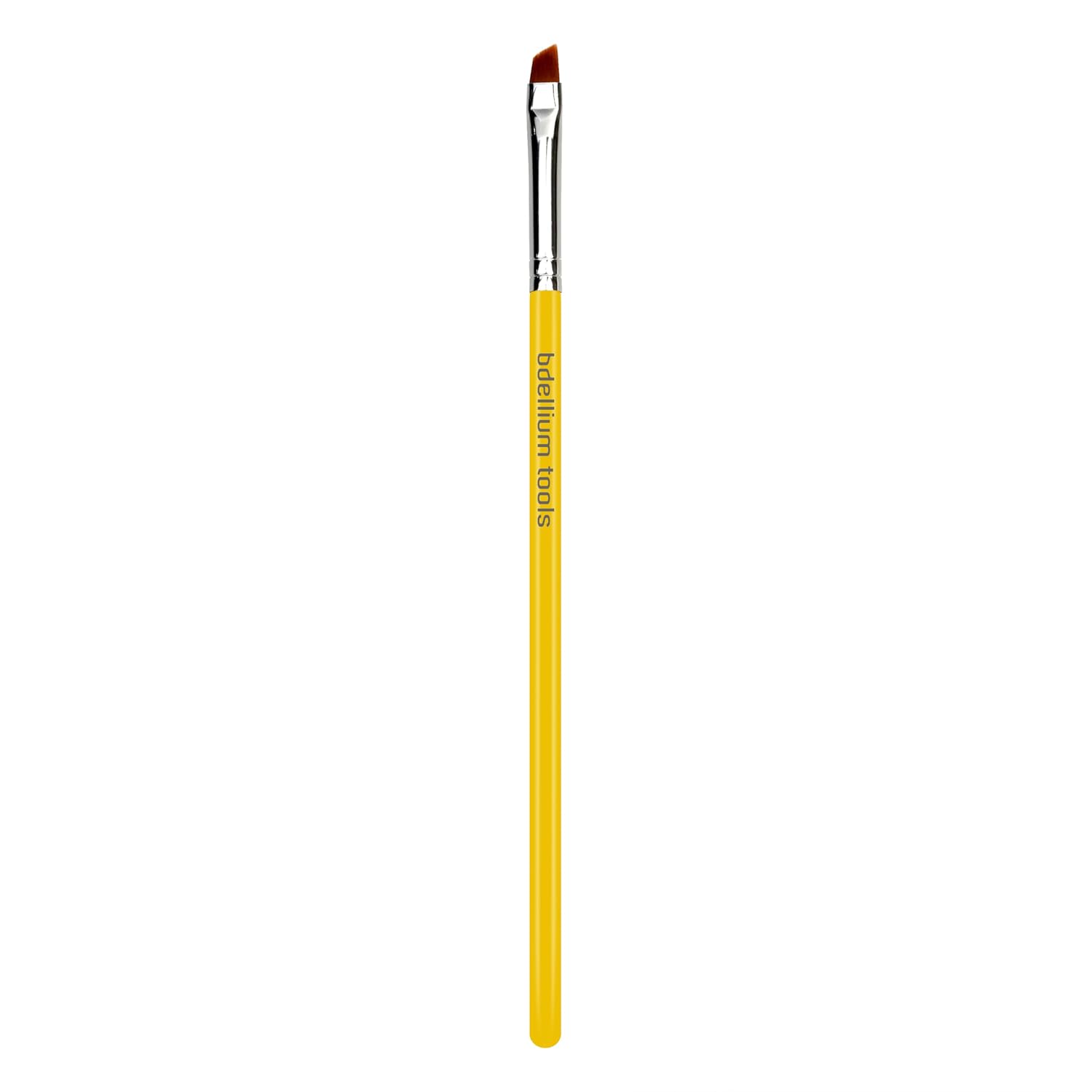 Bdellium Tools Professional Makeup Brush - Studio Series 762 Small Angle - With Soft Synthetic Fibers, For Shaping & Filling Eyebrows (Yellow, 1pc)