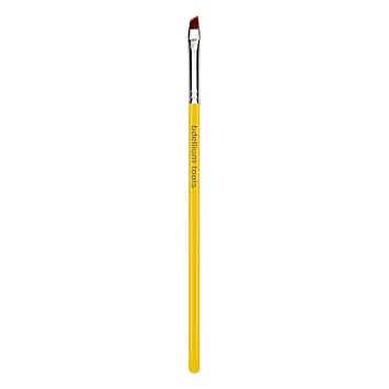 Bdellium Tools Professional Makeup Brush - Studio Series 762 Small Angle - With Soft Synthetic Fibers, For Shaping & Filling Eyebrows (Yellow, 1pc)