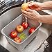 Glad Kitchen Sink Wash Basin for Dishes | Large Plastic Tub with Drain Plug | Multipurpose Dishpan for Cleaning Tableware | Sinkware Accessories, Grey