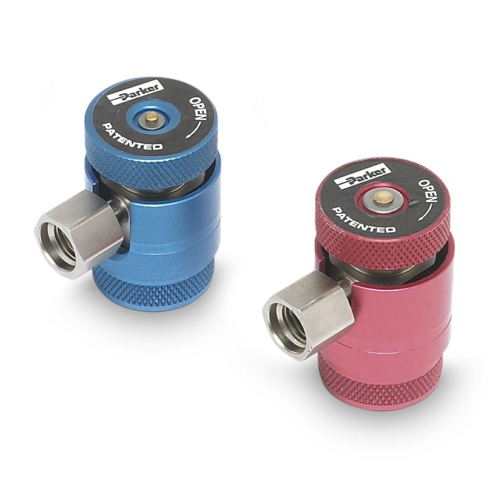 WAECO 8885400163 Adattatore Bocchett. manutenz.-Apparecch. diagnosi climatiz Lato bassa pressione Blu