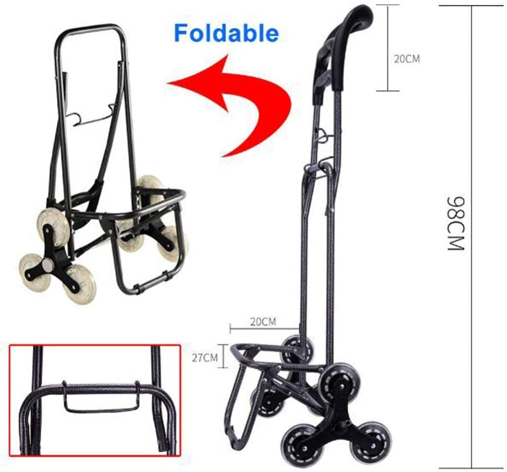 Einkaufstrolley Einkaufswagen, Zusammenklappbarer Einkaufswagen Auf Rädern, Großer Und Leichter Utility-Einkaufswagen… – Bild 8