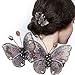 Produktbild Haarspange mit Schmetterlingsmotiv, mit besticktem Seidengarn, Schmetterlingsmotiv