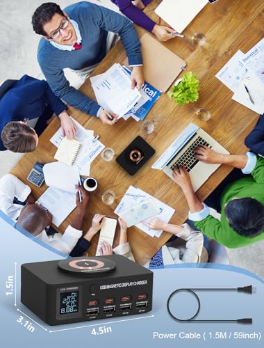 WANLONGXIN 100W 8-Port Multiple USB Charger Station,Fast Charging Station for Multi Devices with Smart Port & Safety Protection,USB Charging Station Compatible with Phones, Tablets, Laptops - image 7
