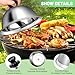 Omtofo 4 Stück Burgerglocke Edelstahl Burgercover, 16x6.7cm Grill Deckel, Burgerhauben Schmelzglocke Burger Glocke für Küche, Steak, Grill, Cheeseburger, Innen & Außen (mit Schraubenzieher)