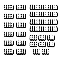 CAIHINIER 24 PCS kabelkämme Hochwertiger PC-Kabelkamm Kabelführung Kabelclips, PSU-Kabelkämme für Verlängerungskabel-Management, 24-Pin 8-Pin 6-Pin für interne PC Computer Kabel