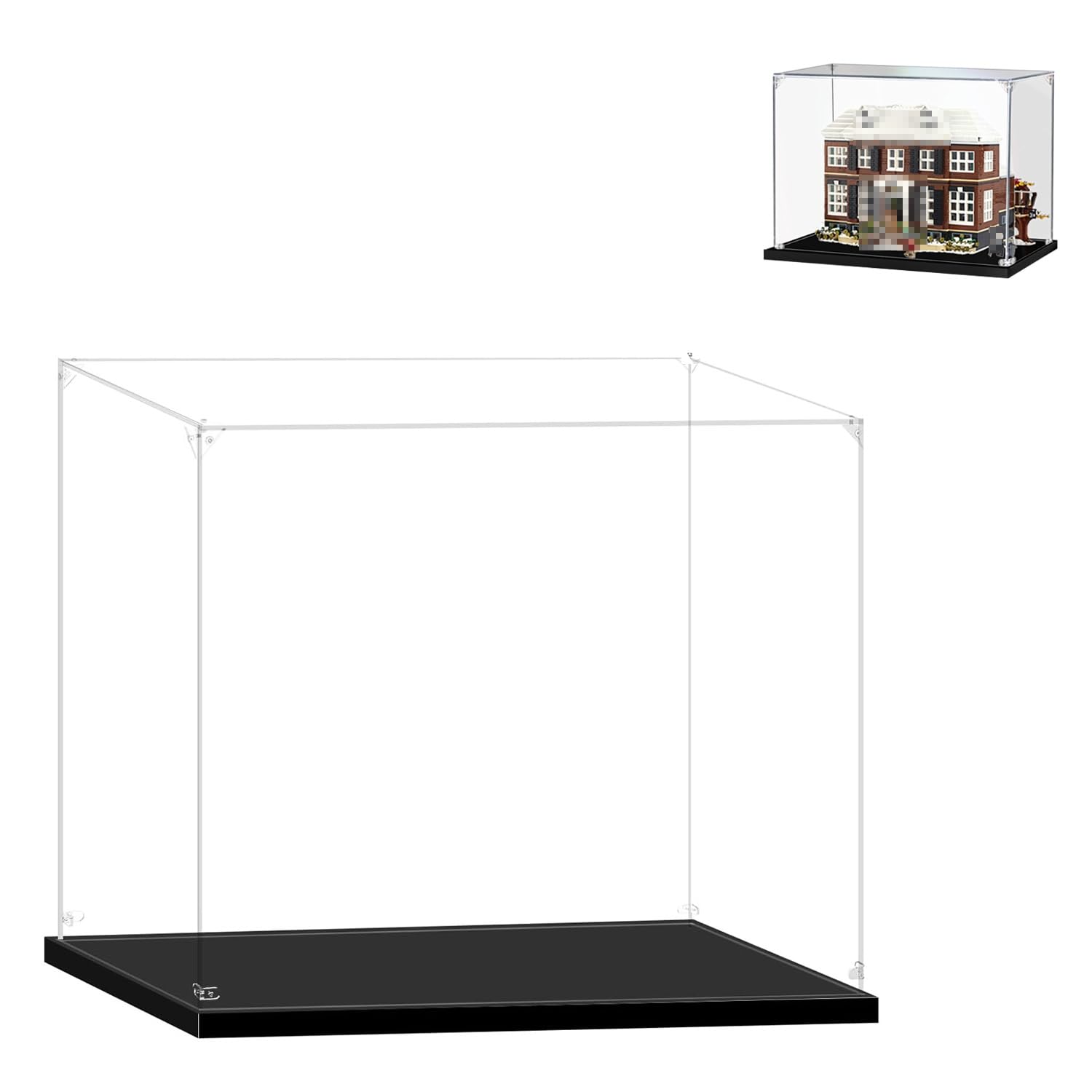 Acrylic Display Case for Lego Home Alone 21330 Building Kit, Dustproof Display Box Showcase - Only Display Case(2mm)