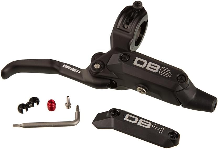 SRAM DB6/4 Disc Brake Lever Assembly - Right, Aluminum Lever Blade, Diffusion Biack, A1