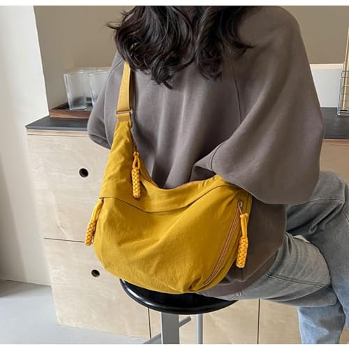 Crossbody Bag, Nylon Crossbody Bag for Women | Casual crossbody bags | Lightweight Crescent Shoulder Bag | Adjustable Strap2