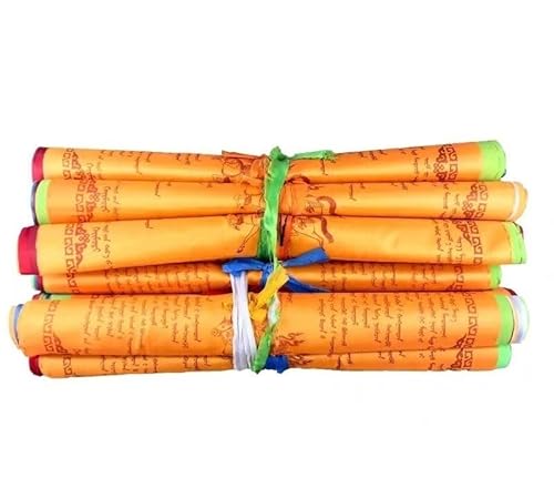 InDmar Bandiere da Esterno, Bandiere di Preghiera, Bandiera del Tibet, Bandiere di Preghiera Buddista tibetana, Lunghezza 5,5 M 44 * 46 cm (5,5 Metri 10 Pezzi (44 * 46 cm))