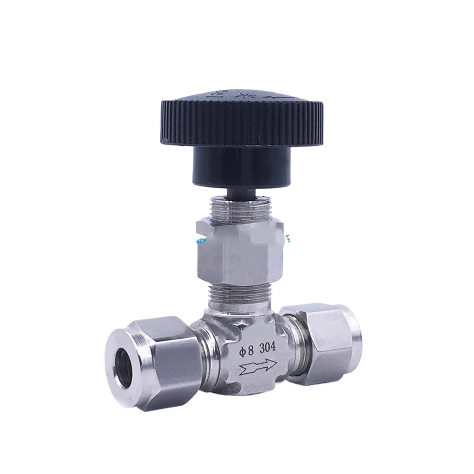Válvula de aguja reguladora de flujo de 8mm con regulación lineal exacta