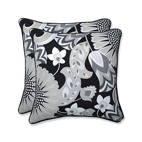 Pillow Perfect 611051 Floral Indoor/Outdoor Accent Throw Pillow cover