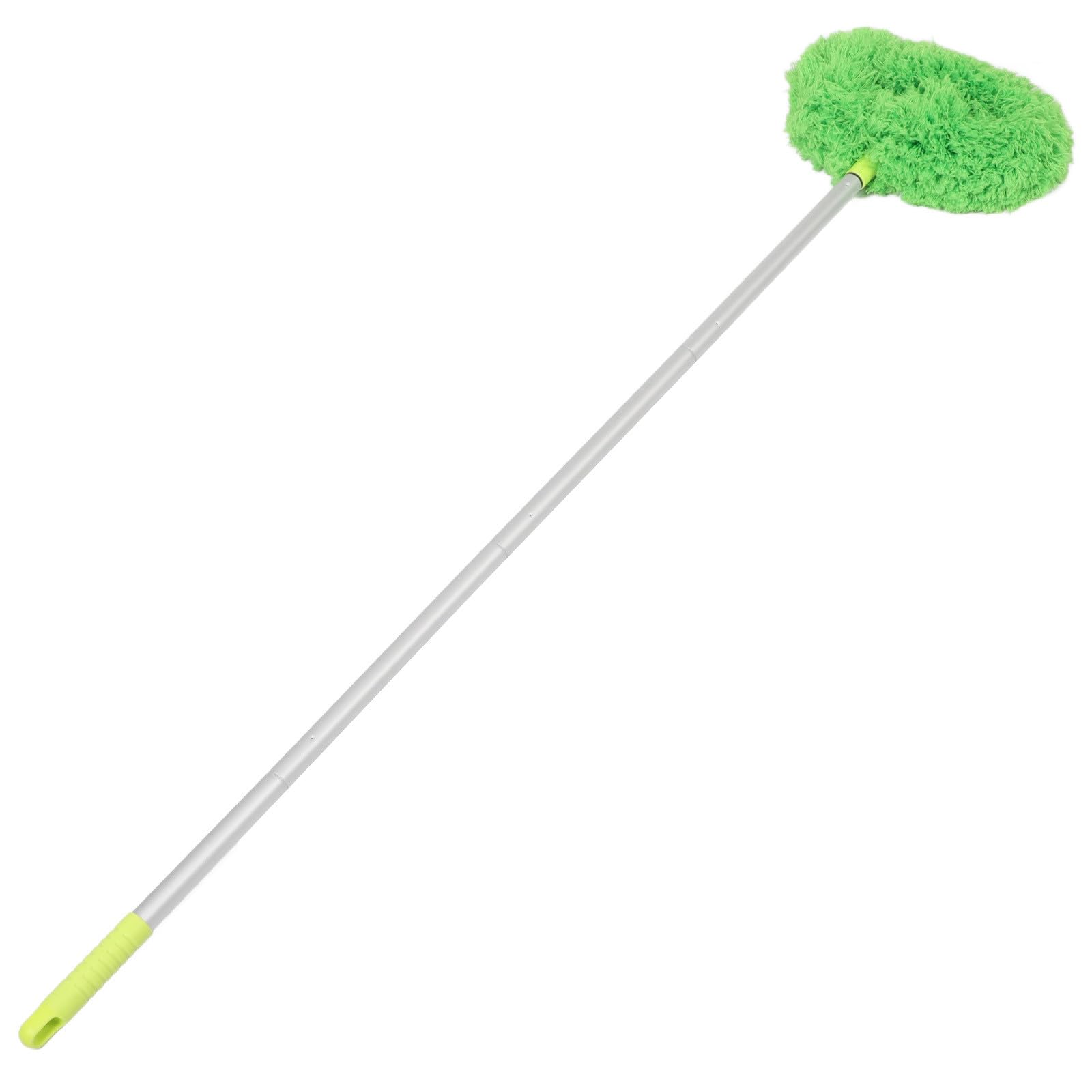 Plumeau à toiles d'araignée avec perche extensible en aluminium vert pour le bureau