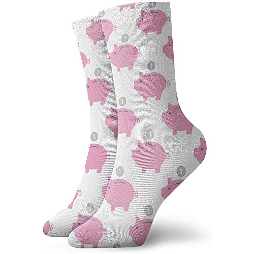Preisvergleich Produktbild Be-ryl Sparschwein-Muster-zufällige verrückte Socken-Bequeme Neuheits-Socken