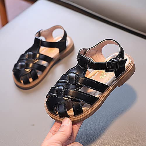 Girls Sandals Toddler Little Kid Closed Toe T Strap Dress Sandals Summer Shoes Fashion Shoes2