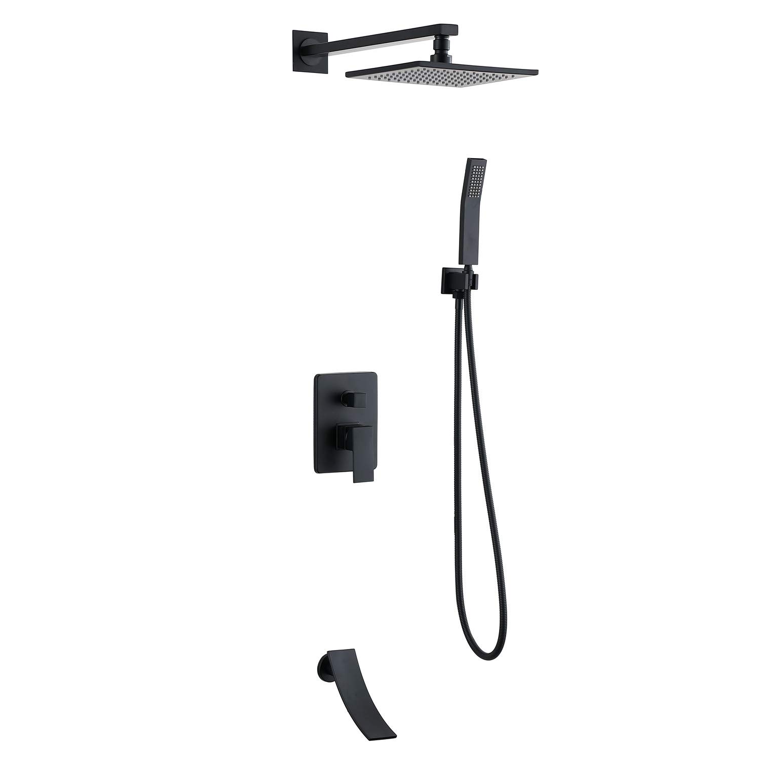 Accessoires de salle de bain complets avec douche de tête et mitigeur