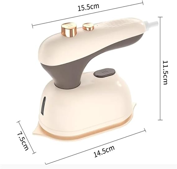 Portable 2-in-1 Mini Iron, Handheld Steam Iron, Suitable for Business and Home Dry and Wet Ironing