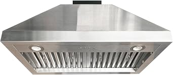 CHETTO C 30 Inch Under Cabinet Range Hood Kitchen Stove Vent with 4 Speed Exhaust Fan Reusable Filter and LED Lights Three Minutes Delayed Shutdown 304 Stainless Steel Stainless Steel, 30 inch