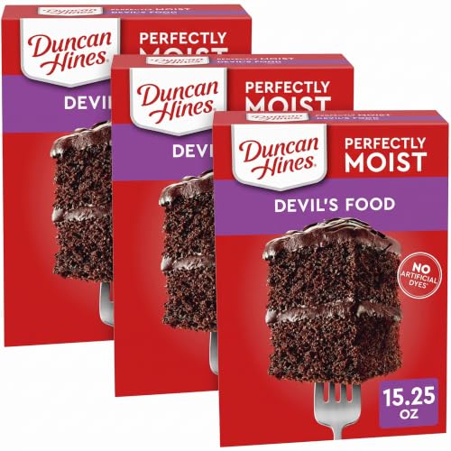 Duncan Hines Devil's Food Cake Mix,15.25 oz.,(Pack of 3)