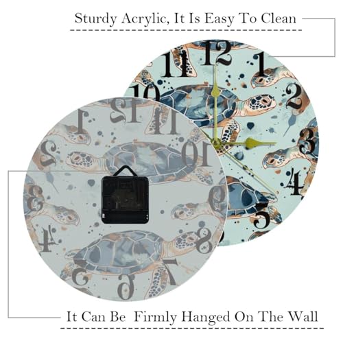 Horloge murale à quartz au design épuré et finitions soignées - 6