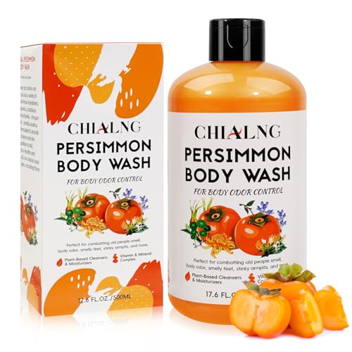 Persimmon Scented Body Soaps Wash for Body Odor Control l Removing Nonenal Body Odor Rich Centella asiatica extract Soap for Old People Smell