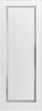SARTODOORS Interior Door Slab 18 x 96 inches | Planum 0888 Painted White | Slab Panel Only | Painted Frosted Glass Modern | Bedroom Living Room
