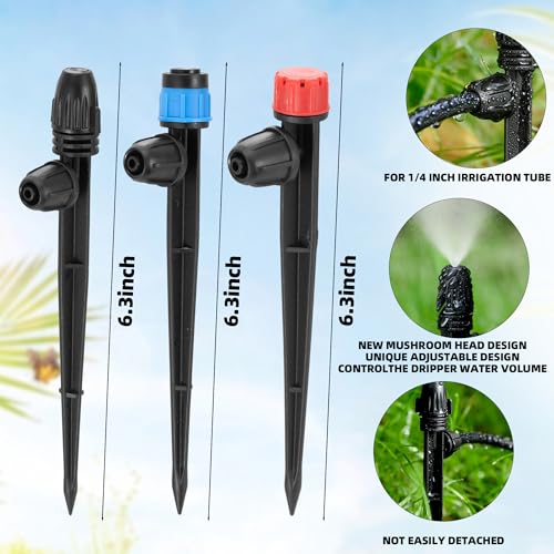 FULAIERGD60 Pcs Drip Irrigation Sprayer Emitters for 1/4" Irrigation Tubing by FULAIERGD - Used condition - Image 2