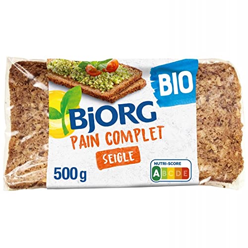 BJORG - Pain Complet Seigle 500 G - Lot De 4 - Offre Special