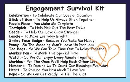 Survival Kit In A Can Engagement Fun Novelty Gift For Him. Humorous All In One Present & Card. Gifts for Men Boyfriend Fiance - Image 3