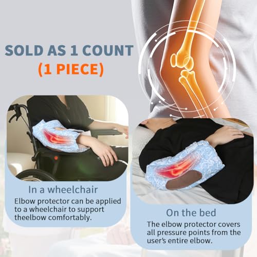 WASHINBED Colorful Pattern Elbow Protector for Elderly, Bedridden & Post-Surgery Care, Adjustable Pressure Sore Pad for Arms, 1 Count - Thumbnail 2