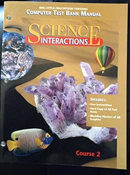 Paperback Computer Test Bank Manual (Science Interactions, Course 2) Book