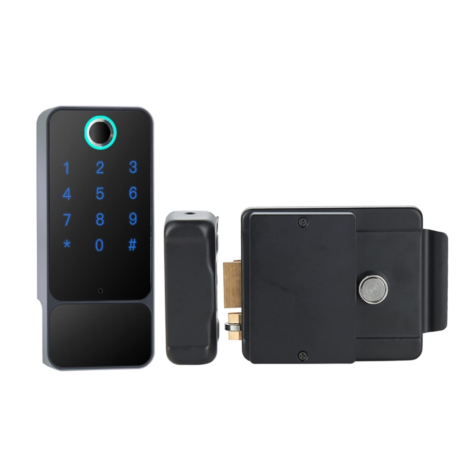 Serrure étanche W5 Noir au design minimaliste et ouverture par carte IC et code