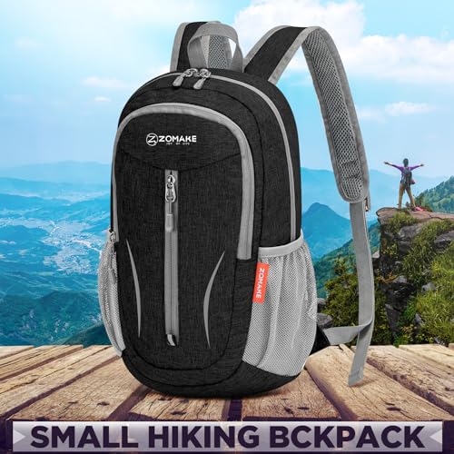 Mochila plegable ligera ZOMAKE 10L para senderismo miniatura 7
