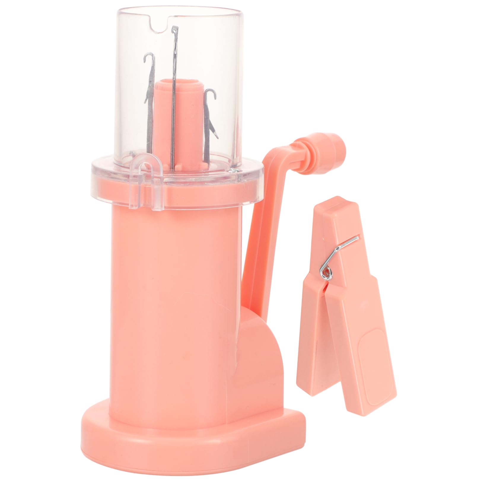 Tofficu Portable Hand Knitting Machine DIY Yarn Spinner for Bracelets Shawls and Creative Projects Handmade Weaving Tool