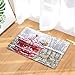 Produktbild EU Vögel auf rotem Briefkasten Fußmatte Eingangsmatte Bodenmatte Teppich Innen- / Haustür/Badezimmer/Küche und Wohnzimmer/Schlafzimmermatten Gummi rutschfest