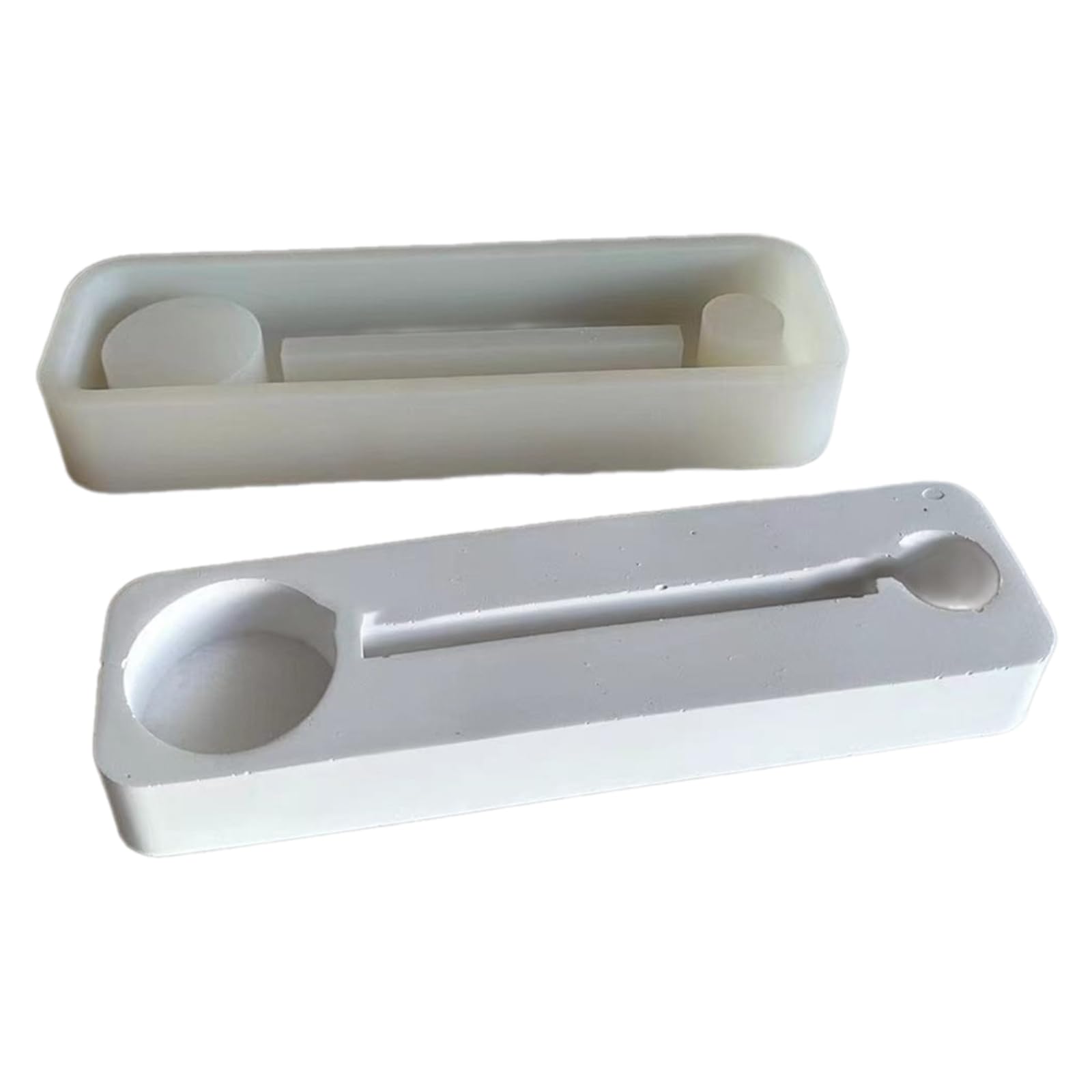 1 Moule Silicone Tronc Bûche Bois 25cm Bougeoir Tealight Pour Plâtre