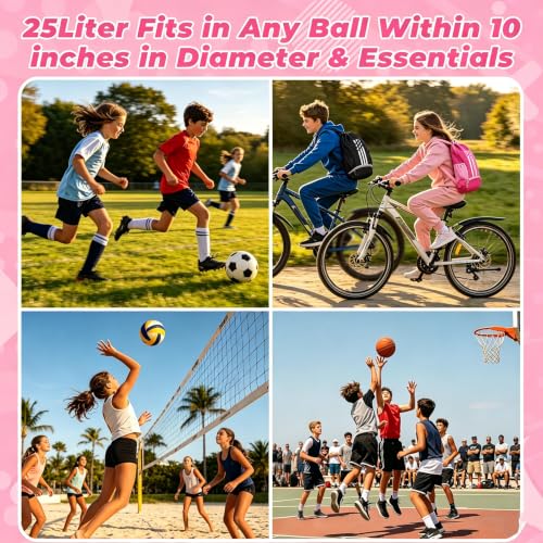 Image of Soccer Bag, Youth Drawstring Backpack for Volleyball Basketball Sports