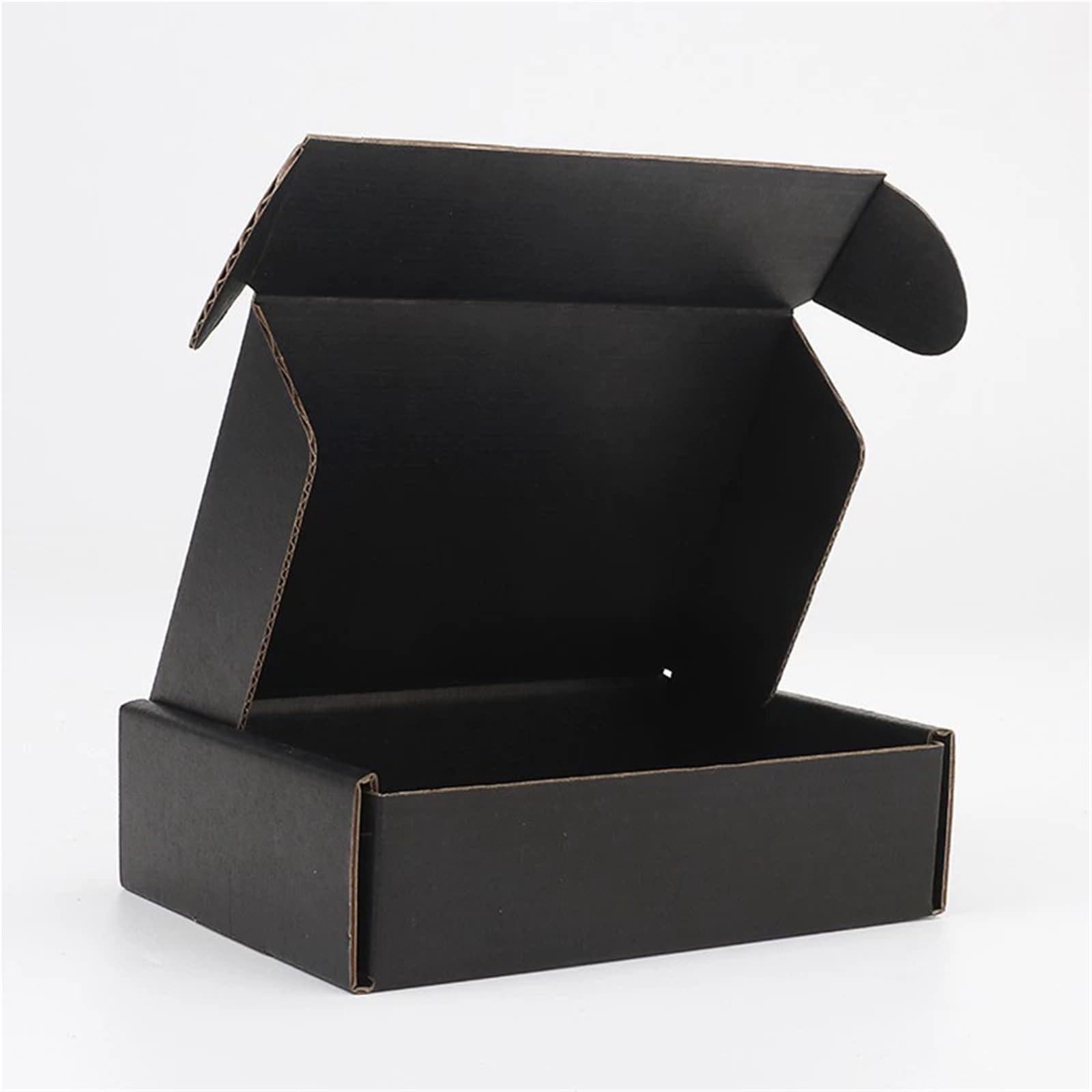 20PCS Black Airplane Box Clothing E-commerce Transportation Storage Packaging Express Carton Thickened For Mailer, Shipping(20x14x4cm)