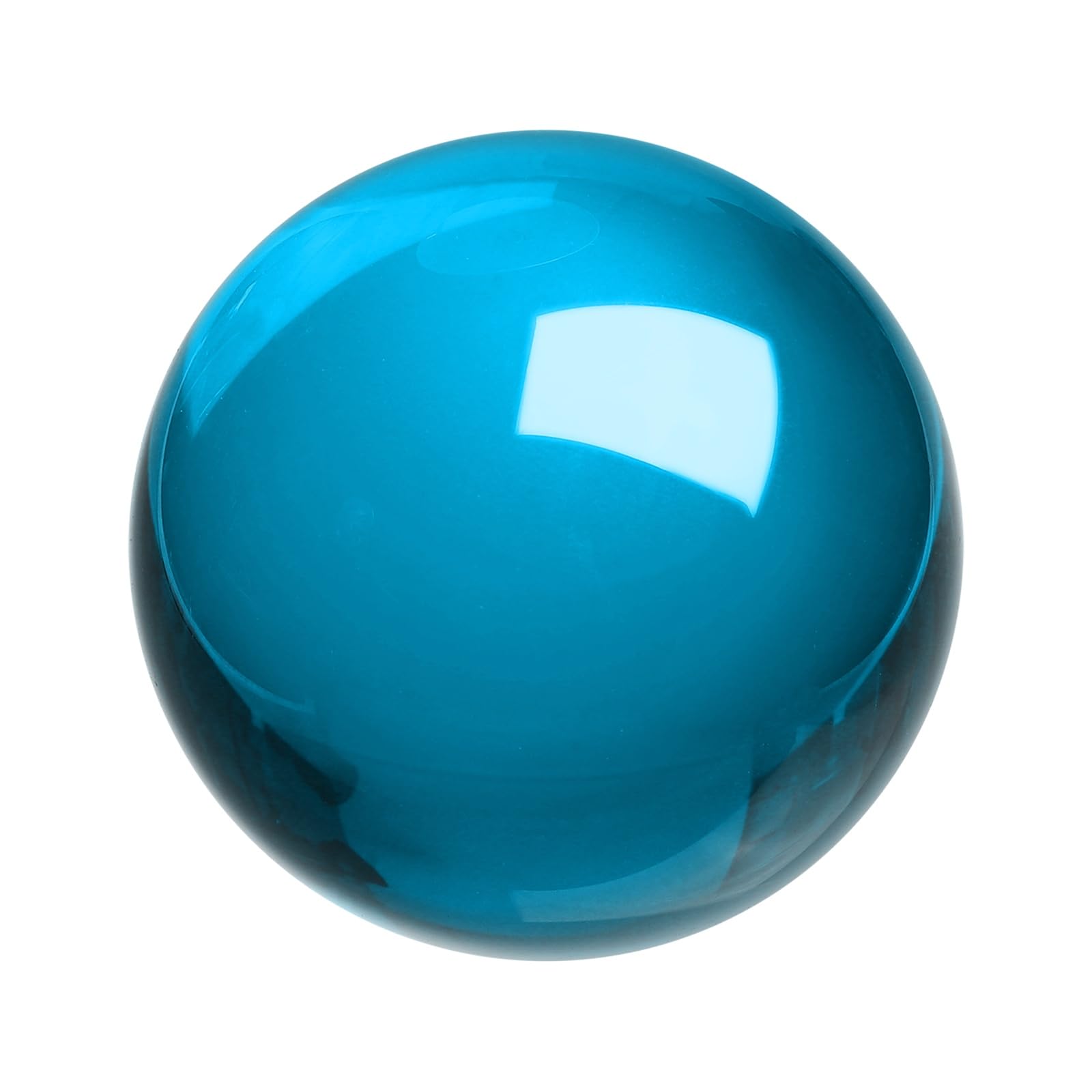 Boule de cristal solide bleu lac 70mm à la clarté parfaite pour décoration