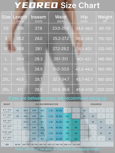 Image of YEOREO CoreFlex Women Workout Flare Leggings