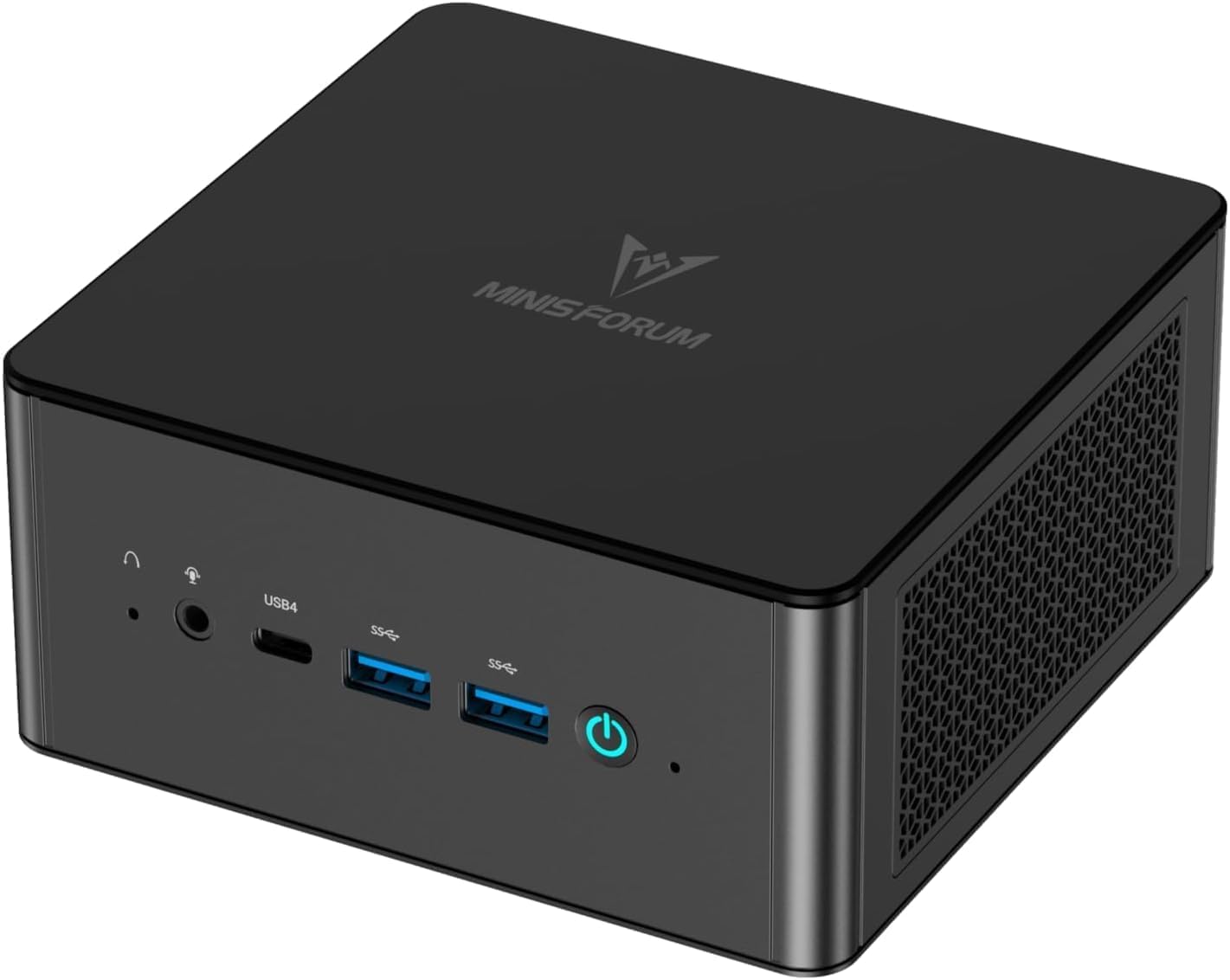 MINISFORUM UM890 Pro Mini PC, Procesador AMD Ryzen 9 8945HS, 8 núcleos/16 Hilos hasta 5,2 GHz, Tarjeta gráfica AMD Radeon 780M, versión Barebone sin RAM/SSD/OS, HDMI/DP/USB4 × 2, RJ45 2.5 G × 2