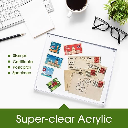 SYNTRIFIC 8x10 Acrylic Frames 6 Pack,10+10mm Thickness Acrylic Picture Frames,Freestanding Double Sided Magnetic Picture Frames Lucite Frameless Transparent Gift for Desktop Display by SYNTRIFIC - Image 5