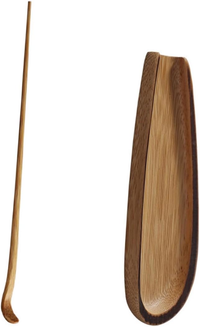 OUNONA 2pcs Bamboo Tea Scoop Tea Needle Set Chinese Ceremony Tools for Travel Home Office