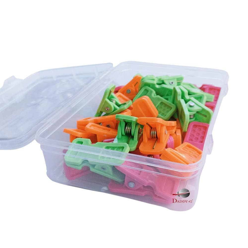 Sponsored Ad - DADDY-G® Heavy Duty Cloth Clips for Drying | Extra Strong Plastic Clothes Pegs | Rust-Free, Windproof Clips for Indoor & Outdoor Use (Multicolour, 10cm)