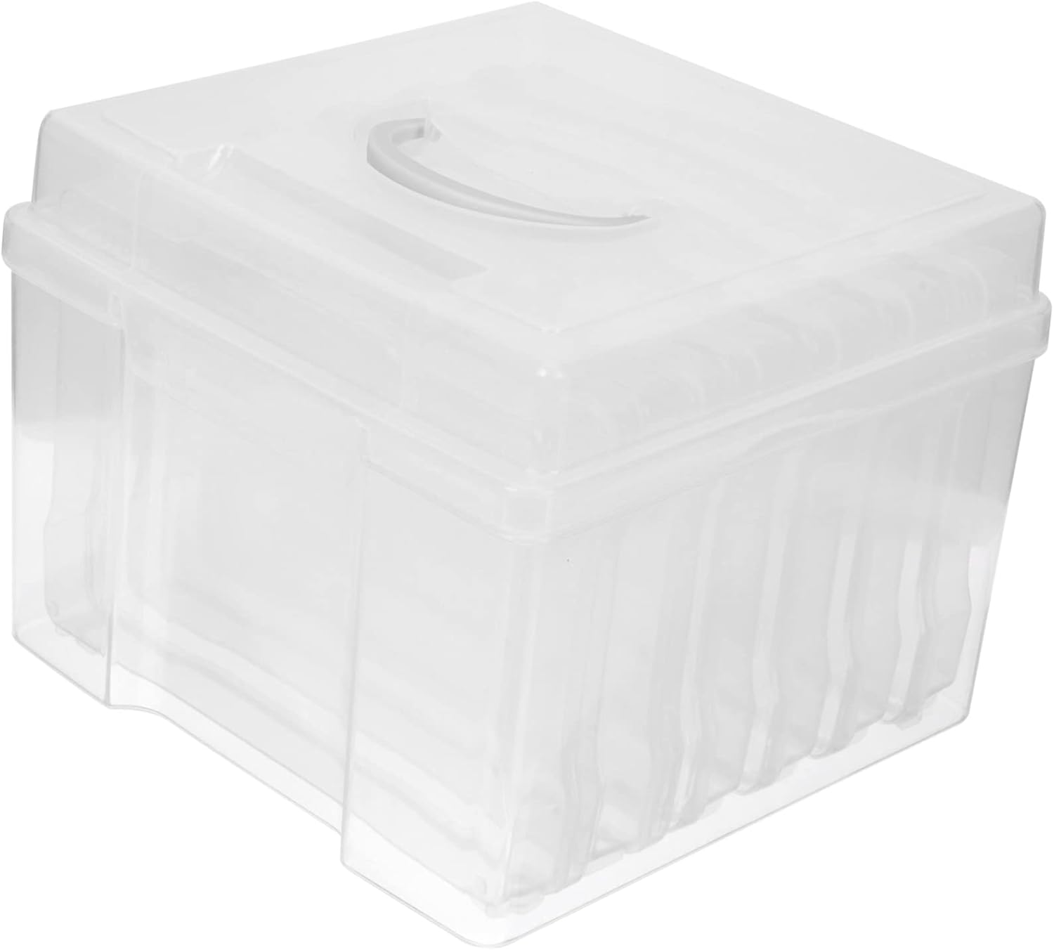 Photo Organizers Greeting Card Storage Box Plastic Storage Containers Photo Keeper Organizing Box Capacity