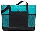 Bodek And Rhodes 80279480 1100 Gemline Select Zippered Tote Turquoise - One