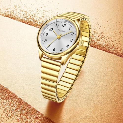 Image of LIGE Luxury Watches for Women Easy Reader Analog Ladies Waterproof Quartz Watches with Stainless Steel Case Wrist Watch