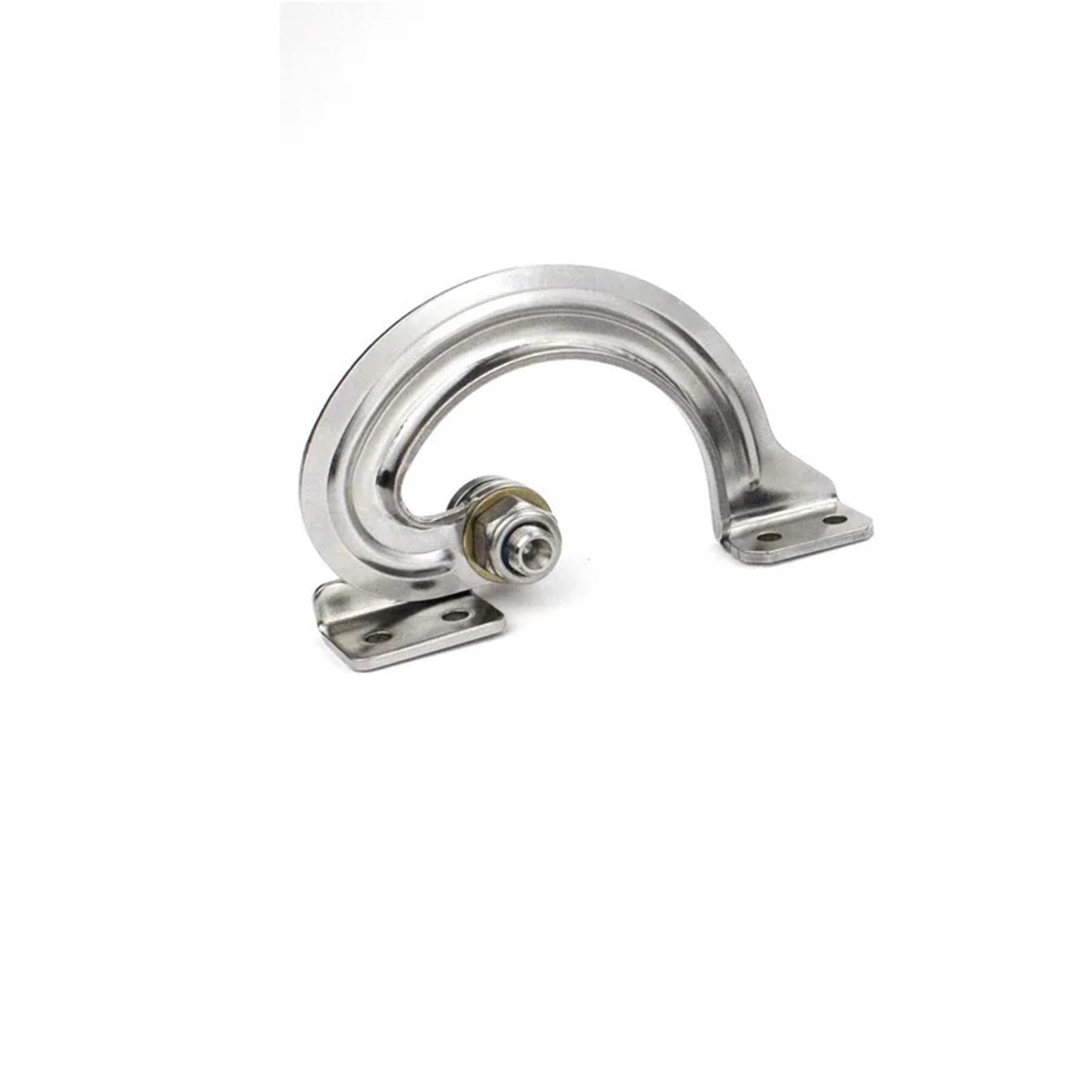 Adjustable Hinges 1Pc 304 Stainless Steel Curved Hidden Hinge Adjustable Rotate Fitting for Cabinet Furniture