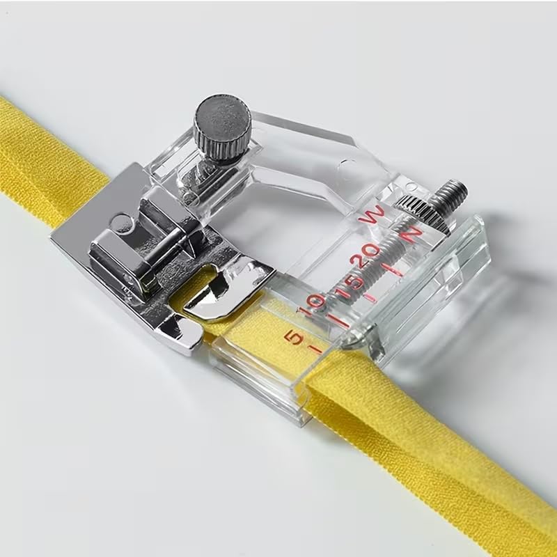 Pie de máquina para coser ajustable para cinta de borde miniatura 4