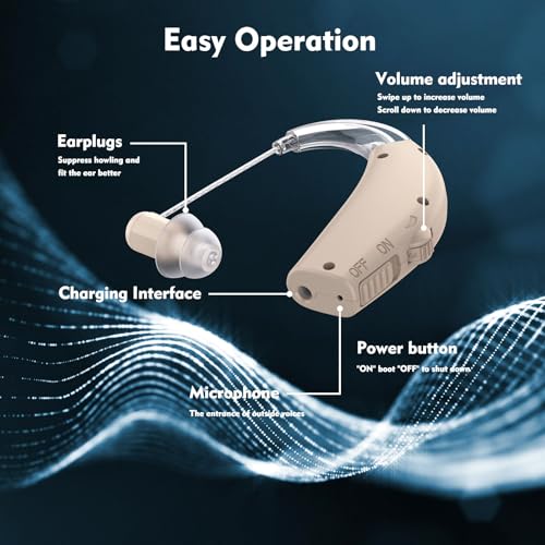 Lapeasy HA231-US Hearing Aids, Rechargeable Hearing Aids For Seniors, Hearing Amplifiers thumb #1